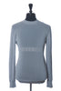 Givenchy Grey Reflective Knit Crew Neck Sweater