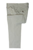 Emporio Armani Cement Grey Pleated Stretch Cotton Pants