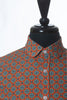 Alessandro Gheradeschi Orange Medallion Print Shirt