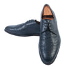 Doucal’s Hand Made Slate Blue Basketweave Shoes