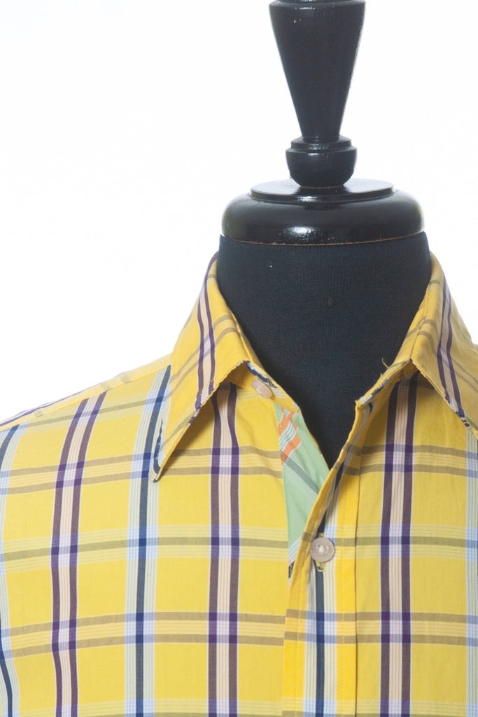 Robert Graham Bold Yellow Check Shirt