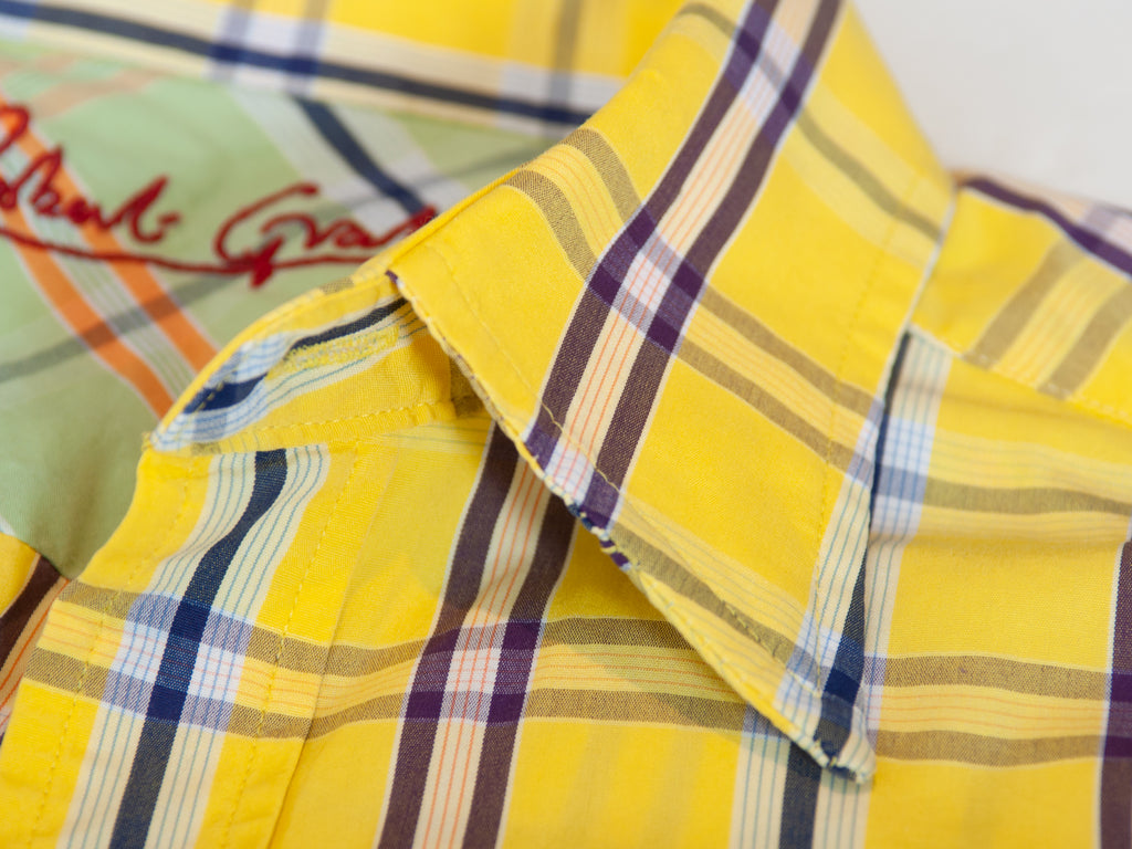 Robert Graham Bold Yellow Check Shirt