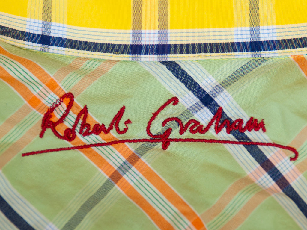 Robert Graham Bold Yellow Check Shirt