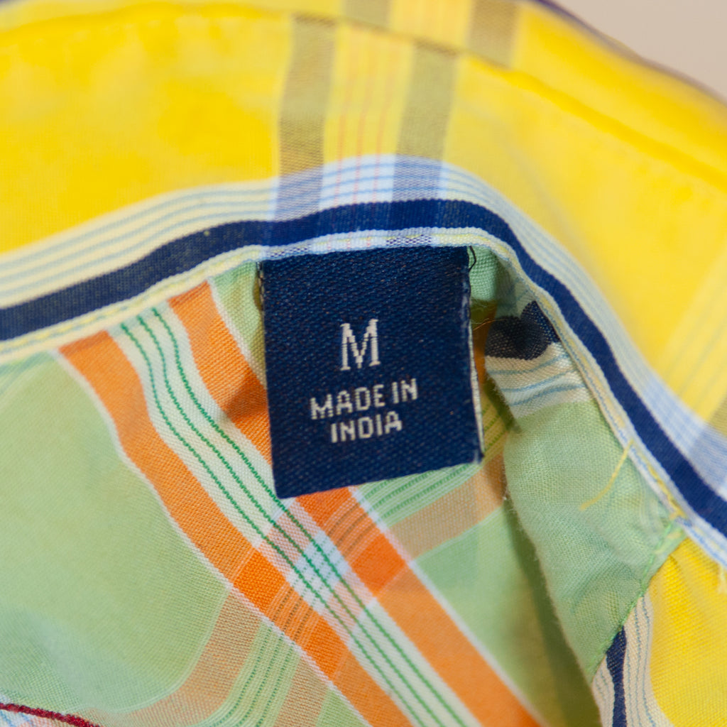 Robert Graham Bold Yellow Check Shirt