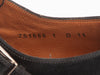 Santoni Black Double Monk Strap Cap Toe Shoes