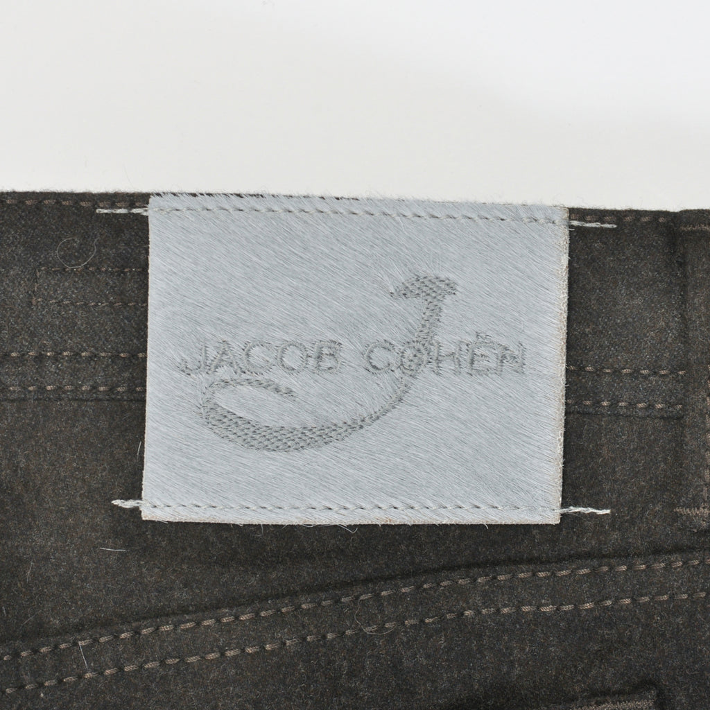 Jacob Cohen Brown Wool Flannel 688 Pants