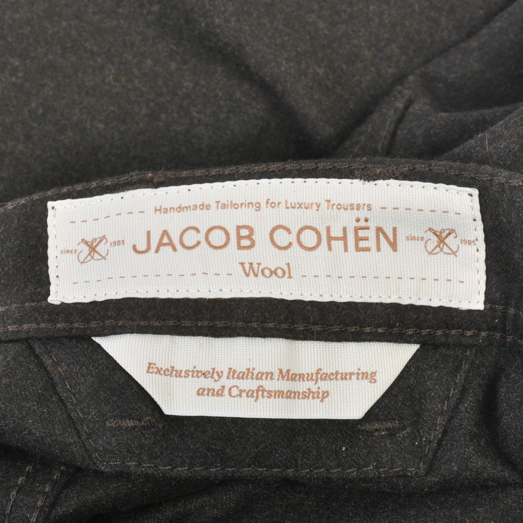 Jacob Cohen Brown Wool Flannel 688 Pants