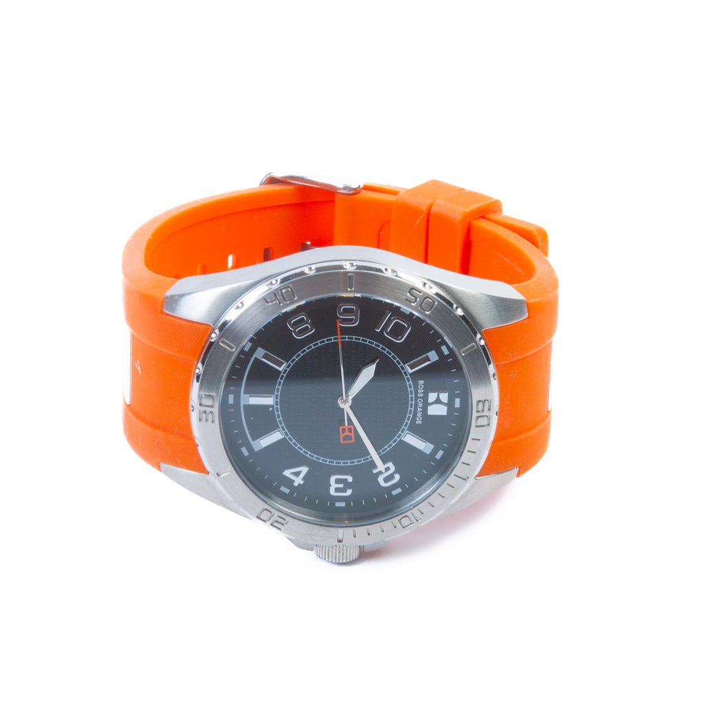 Hugo Boss Black Dial Orange Accented Watch