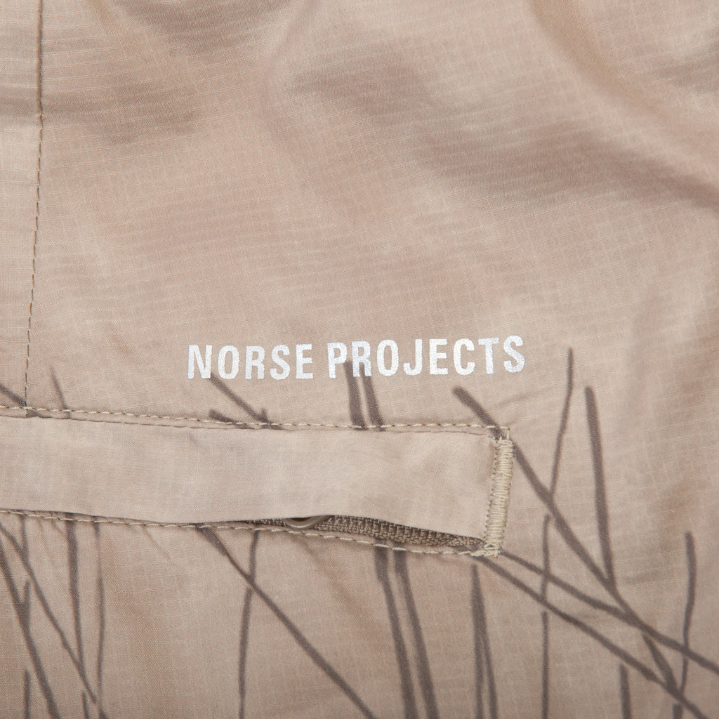 Norse Projects Brown Print Poul Light Ripstop Shorts