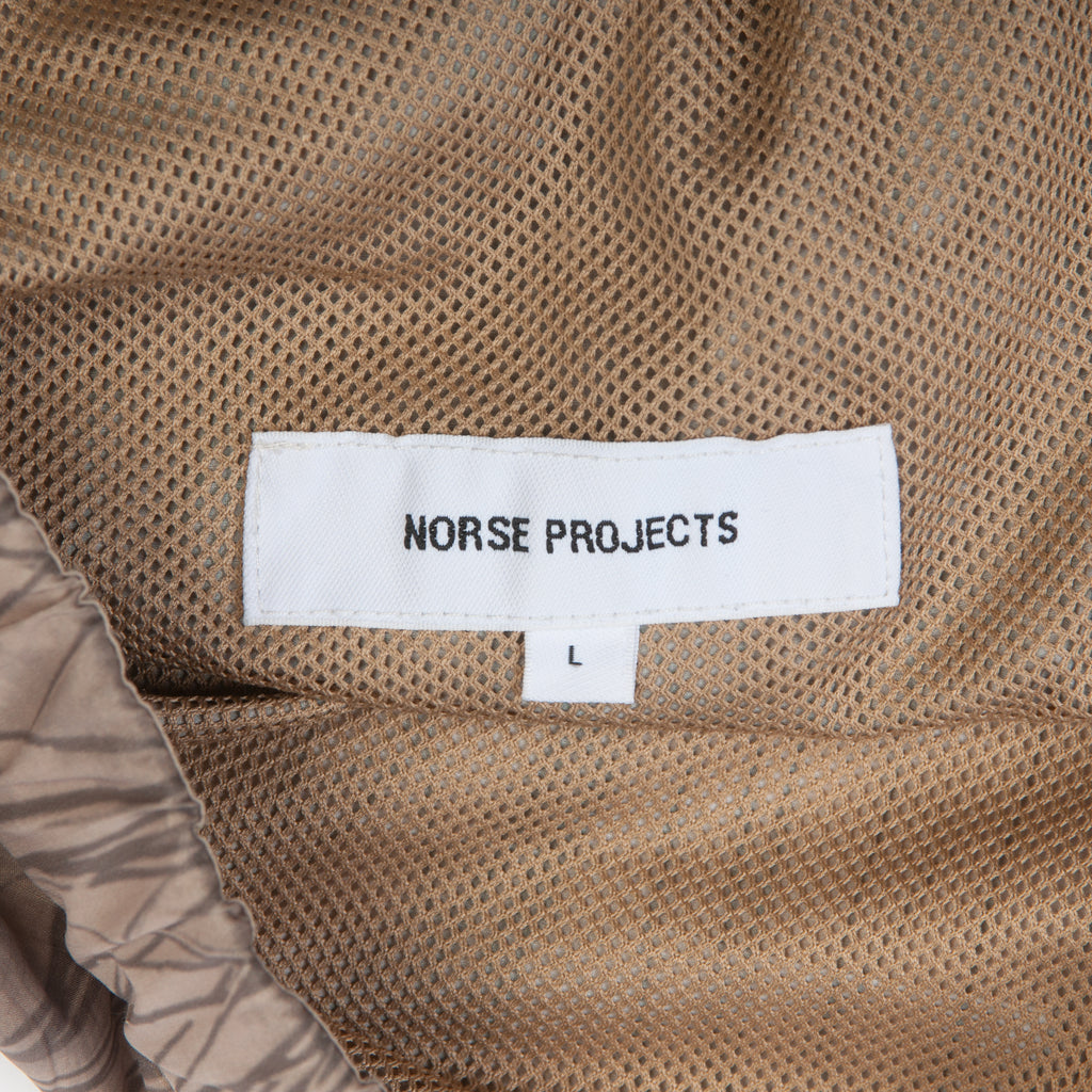 Norse Projects Brown Print Poul Light Ripstop Shorts