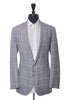 The Helm Grey Windowpane Check Garner Blazer