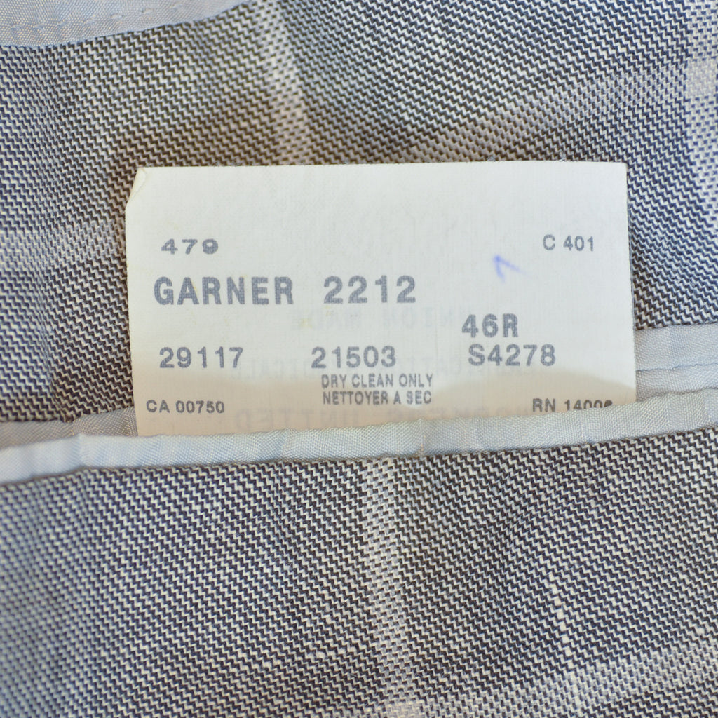 The Helm Grey Windowpane Check Garner Blazer