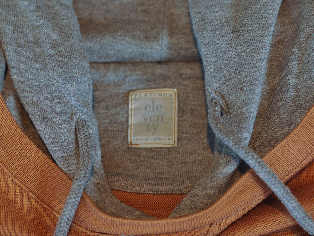 Eleventy Brown Contract Hood Lightweight Pullover Hood