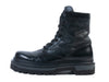 Louis Vuitton Black Embossed Combat Boots