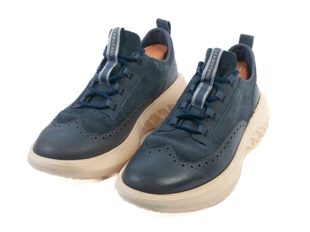Cole Haan China Blue Suede Zerogrand Work from Anywhere Oxford