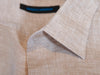 Patrick Assaraf Brown Linen Dress Shirt