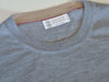 Brunello Cucinelli Grey Wool Cashmere Crew Neck Sweater
