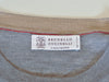 Brunello Cucinelli Grey Wool Cashmere Crew Neck Sweater