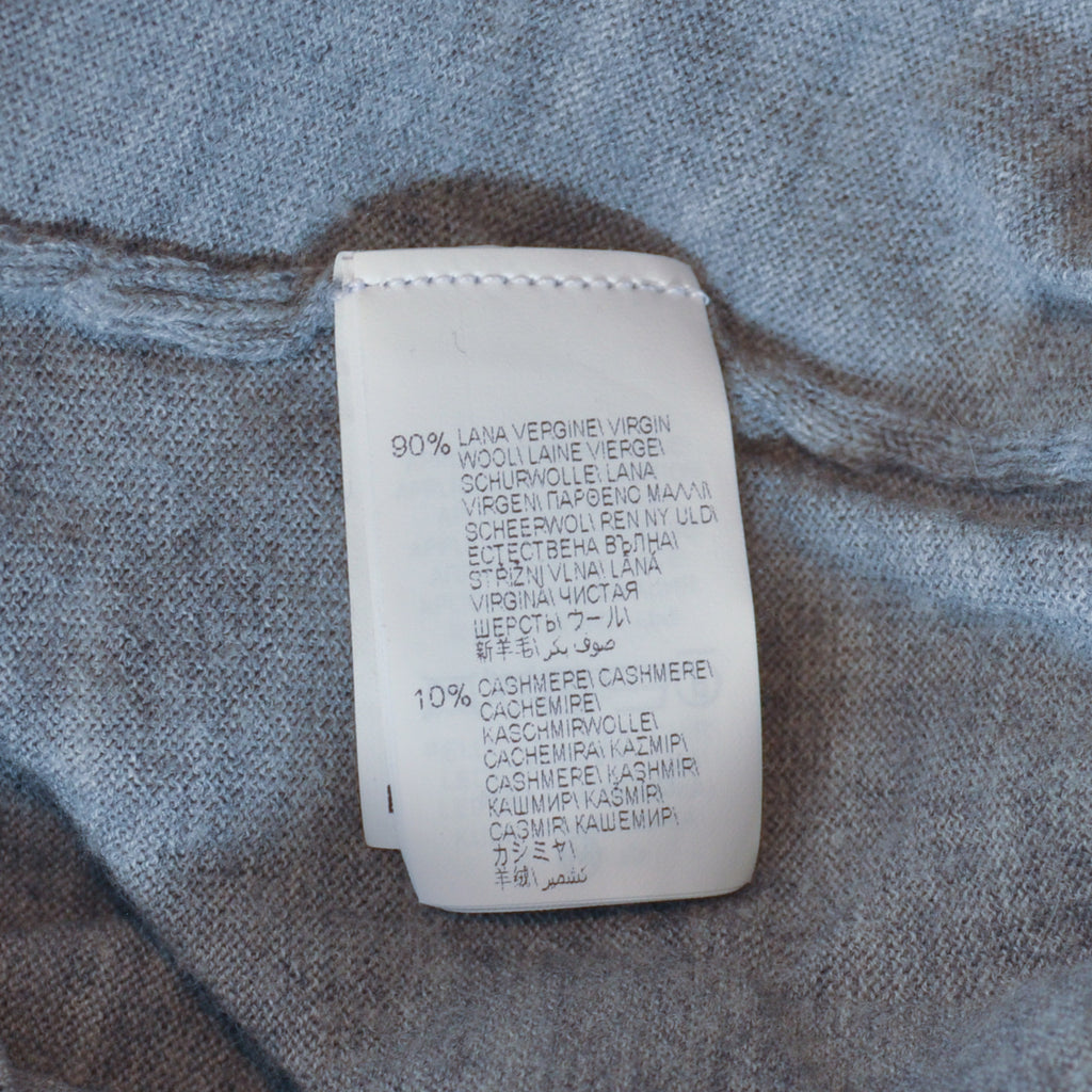 Brunello Cucinelli Grey Wool Cashmere Crew Neck Sweater