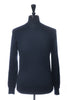 Brunello Cucinelli Navy Blue Wool Cashmere Crew Neck Sweater