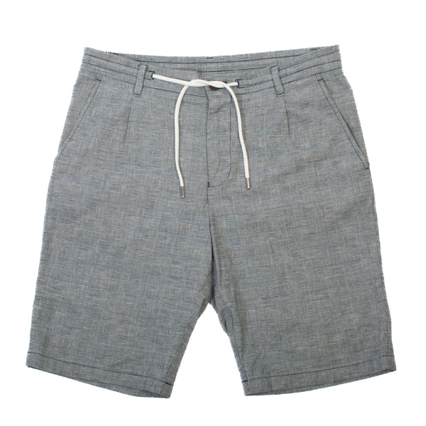 Joop Grey Check Drawstring Shorts