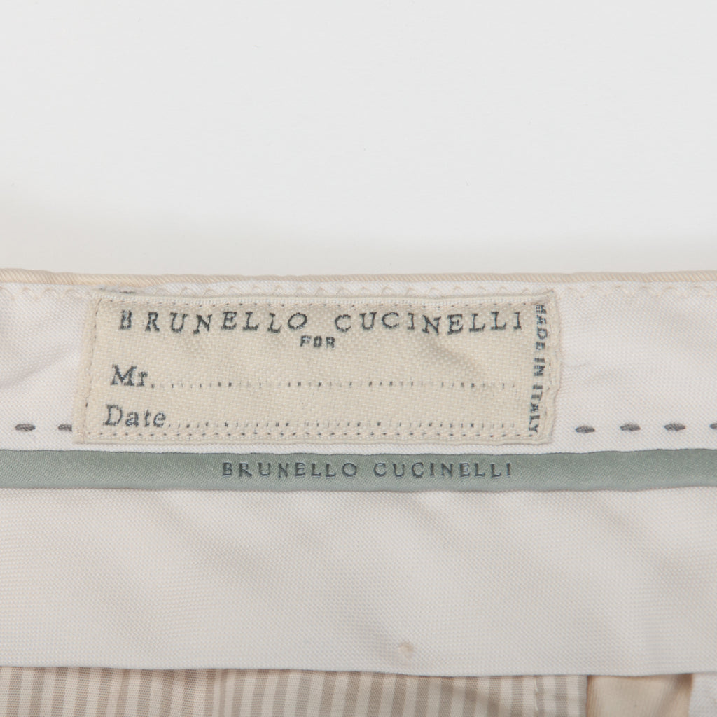 Brunello Cucinelli Beige Italian Fit Chinos