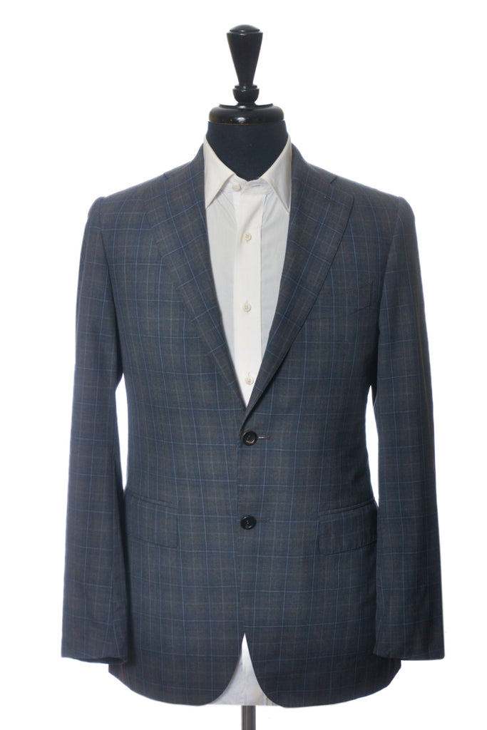 Canali 1934 Exclusive Collection Grey Check Super 150s Wool Suit