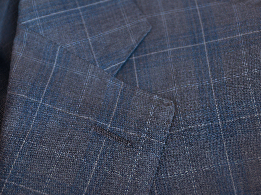 Canali 1934 Exclusive Collection Grey Check Super 150s Wool Suit