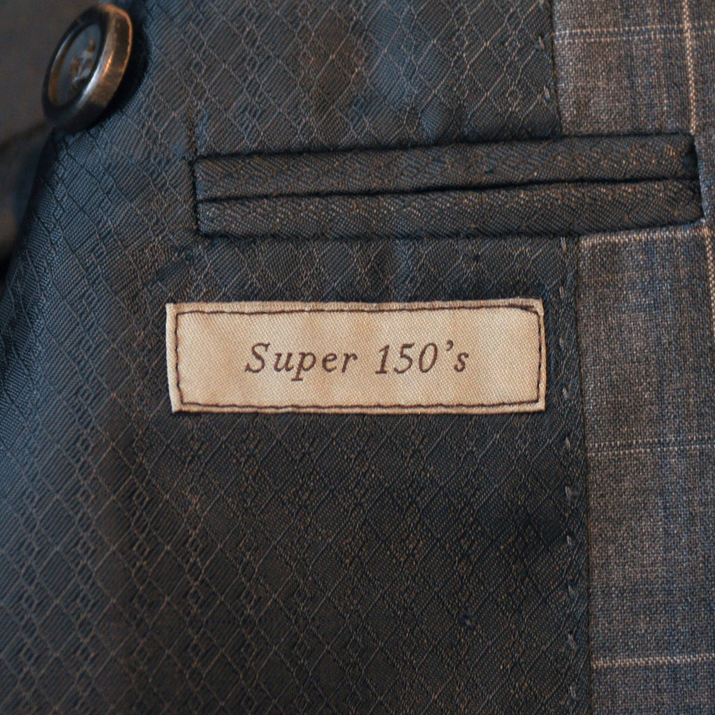 Canali 1934 Exclusive Collection Grey Check Super 150s Wool Suit