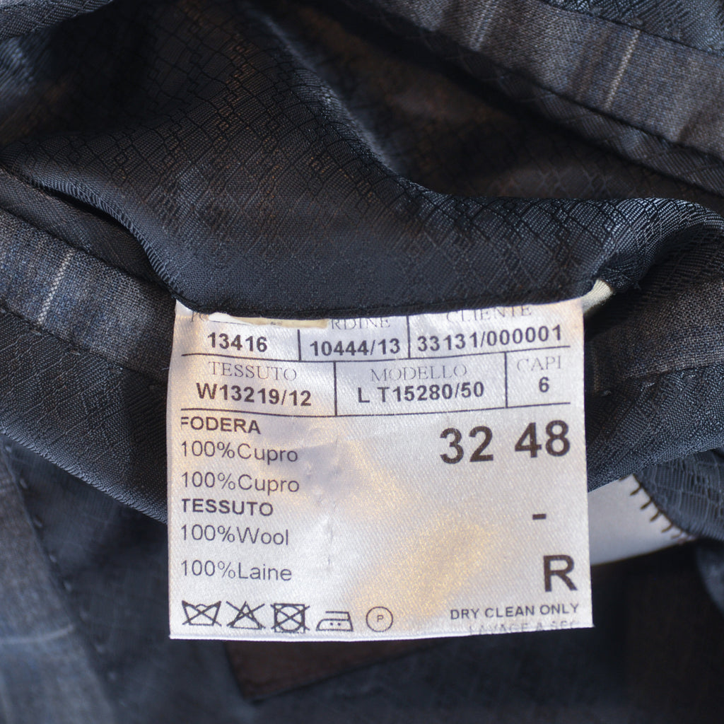 Canali 1934 Exclusive Collection Grey Check Super 150s Wool Suit