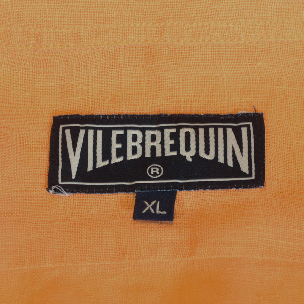 Vilebrequin Orange Linen Shirt