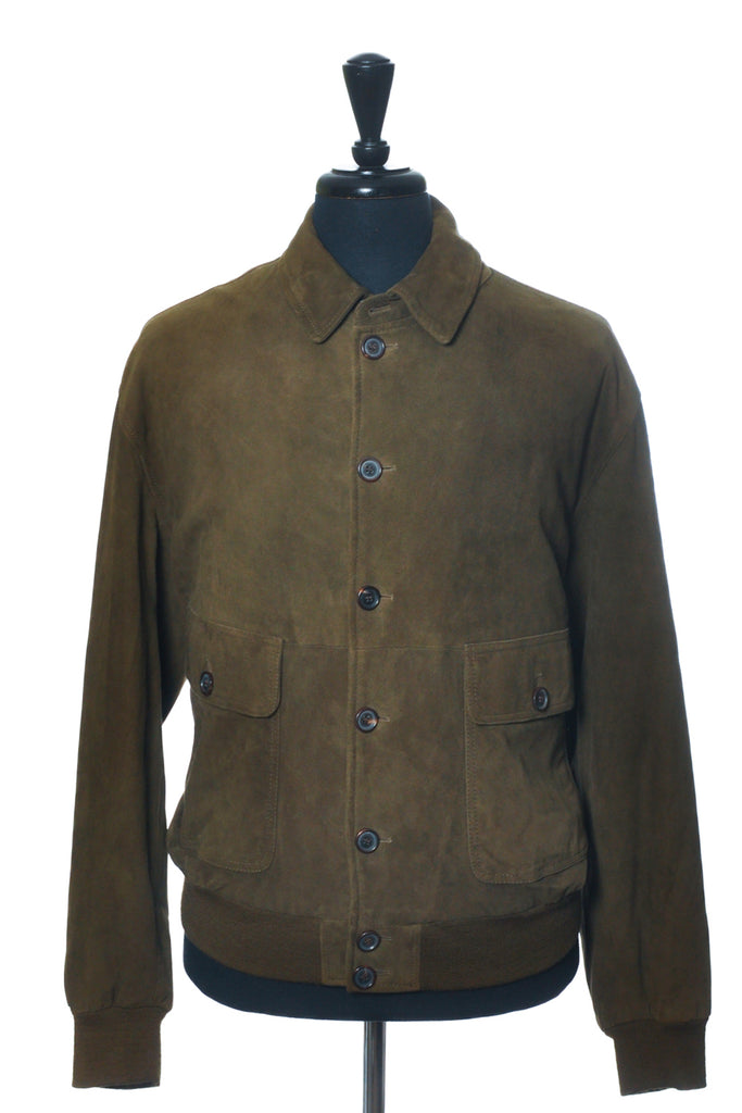 Arnold Brandt Sage Green Suede Jacket