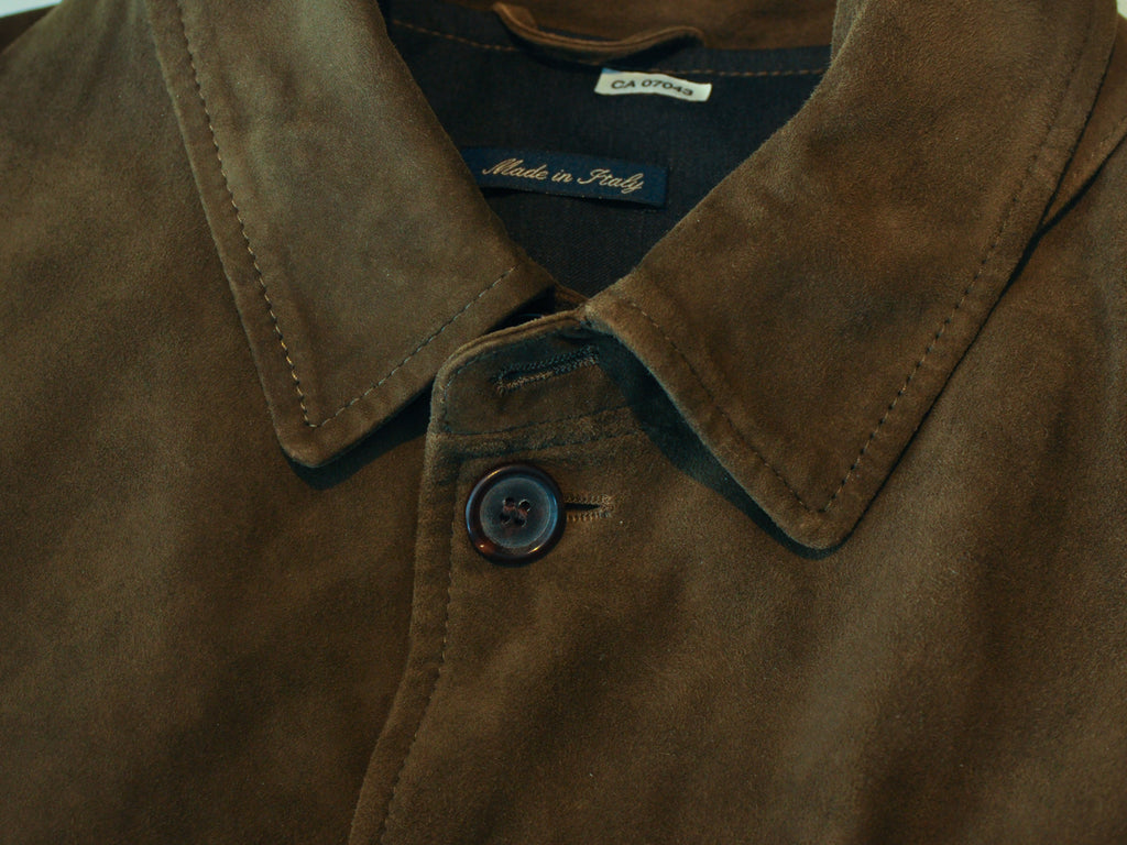 Arnold Brandt Sage Green Suede Jacket