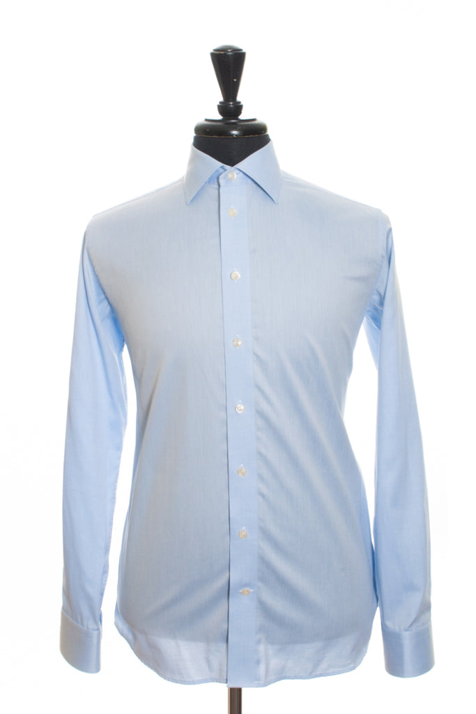 Eton Blue Slim Fit Oxford Shirt