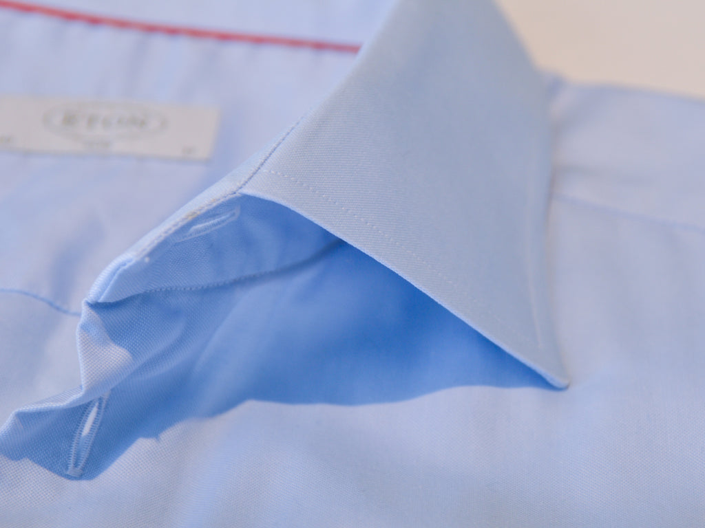 Eton Blue Slim Fit Oxford Shirt