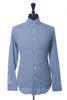 Canali Slate Blue Micro Check Dress Shirt