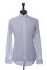 Canali Blue and Brown Striped Dress Shirt
