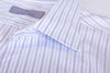 Canali Blue and Brown Striped Dress Shirt