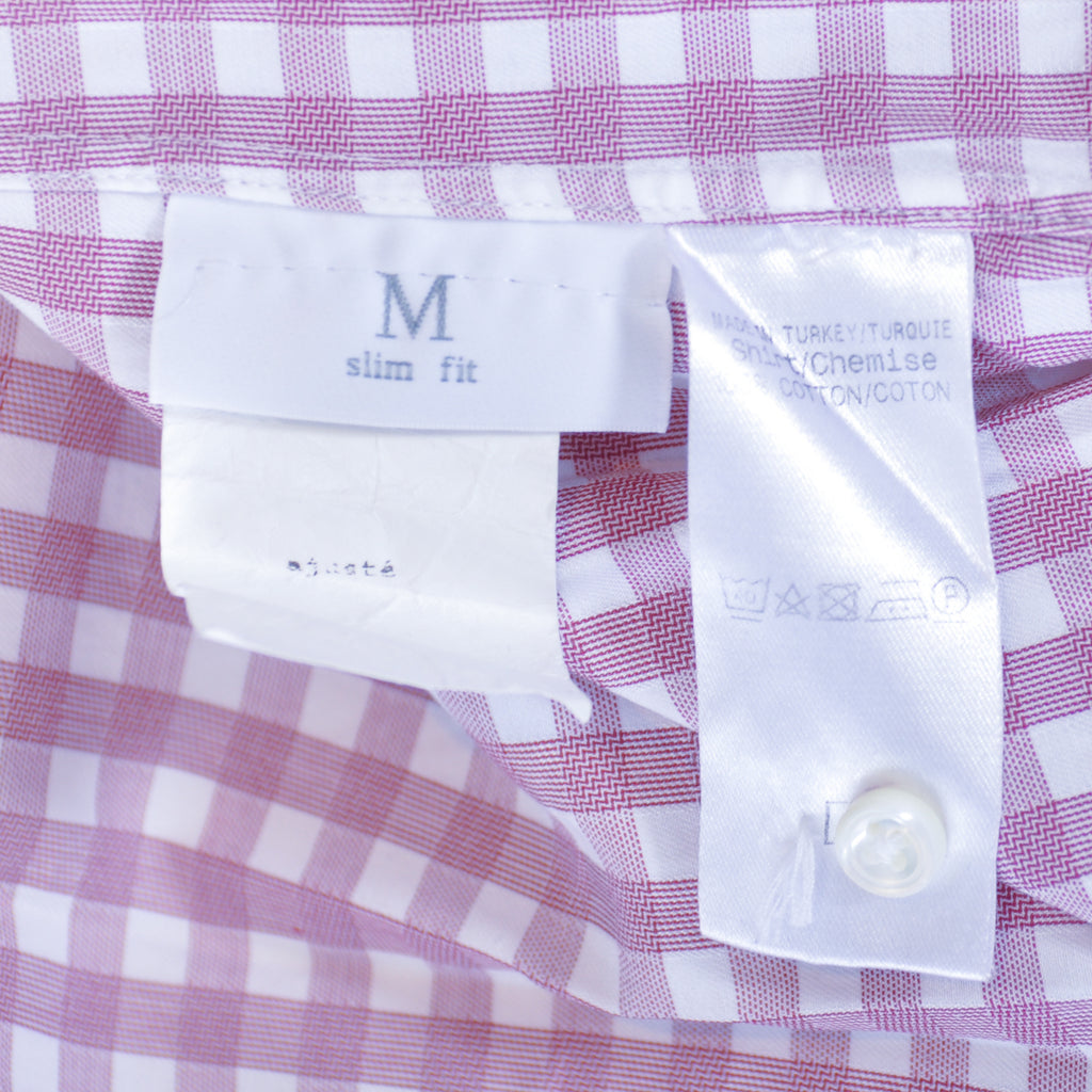 Ermenegildo Zegna Brown Check Slim Fit Shirt