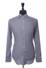 Canali Blue and Brown Houndstooth Dress Shirt