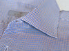 Canali Blue and Brown Houndstooth Dress Shirt
