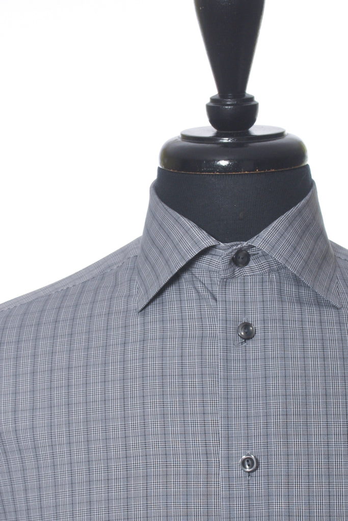 Eton Grey Check Contemporary Fit Shirt