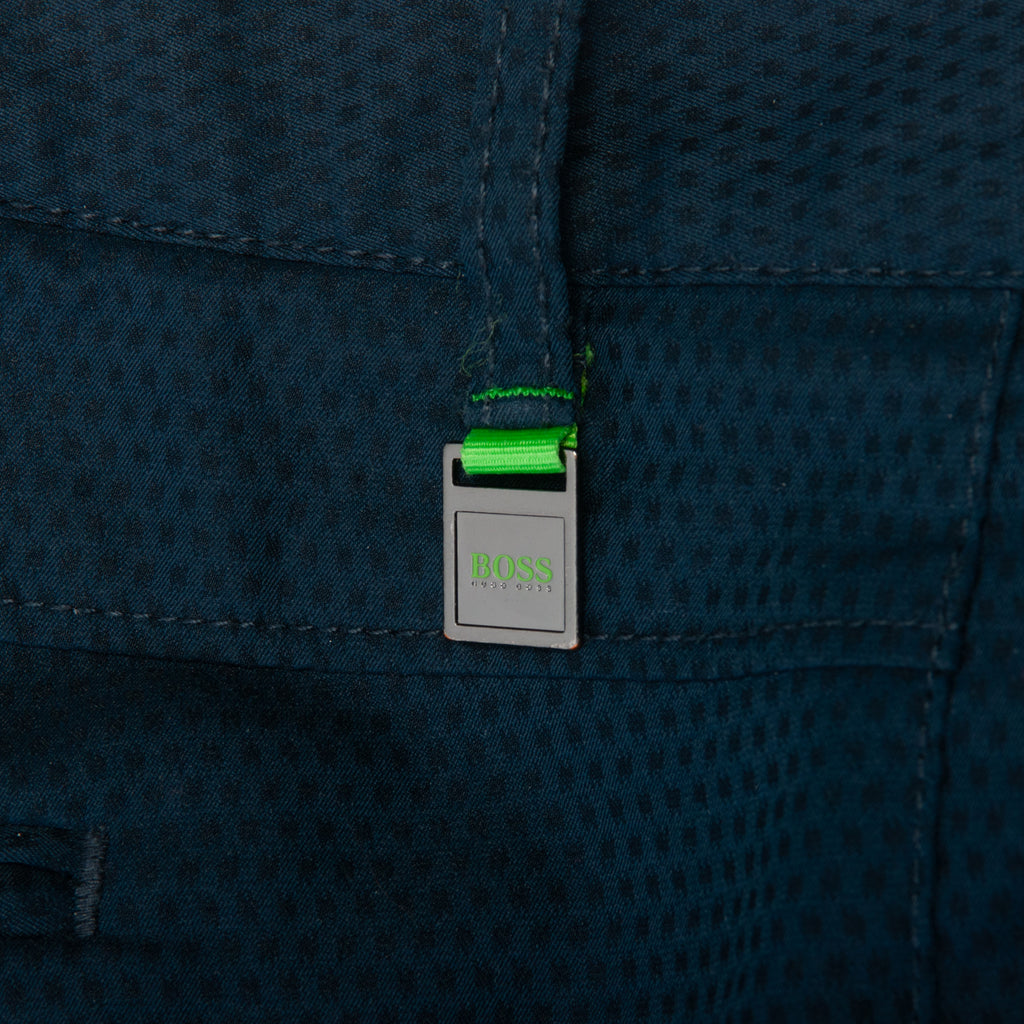 Hugo Boss Navy Blue Dotted Twill Hivos Pro Pants