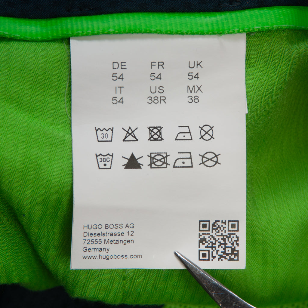 Hugo Boss Navy Blue Dotted Twill Hivos Pro Pants