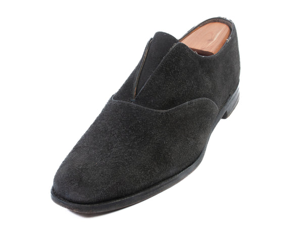 Oliver Sweeney Charcoal Grey Suede Rourke Slip-Ons