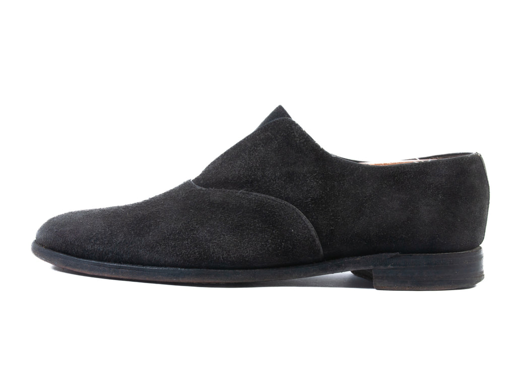 Oliver Sweeney Charcoal Grey Suede Rourke Slip-Ons
