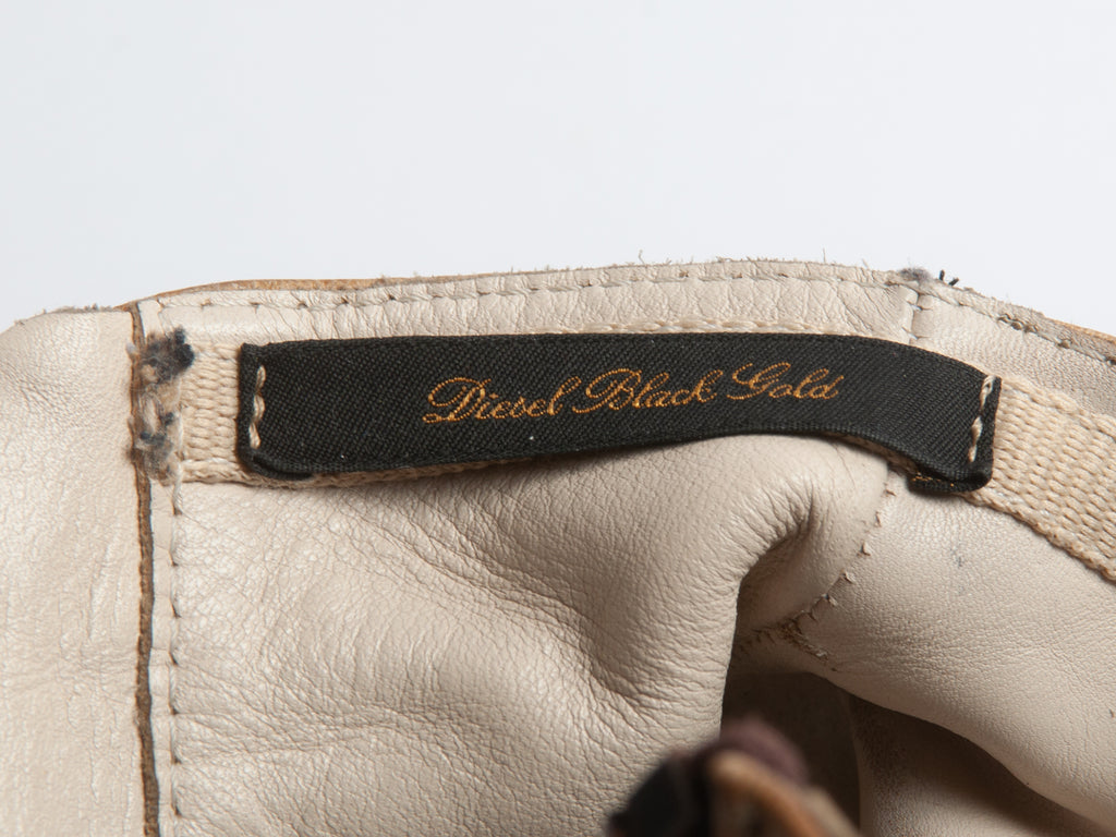 Diesel Black Gold Side Zip Boots