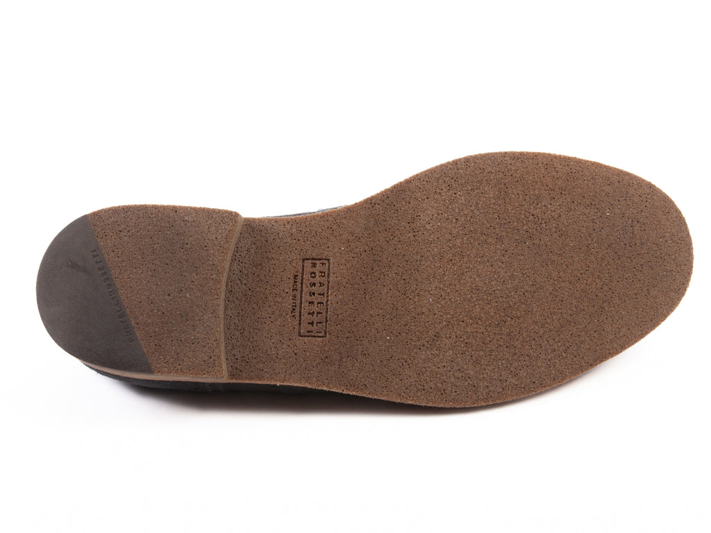 Fratelli Rossetti Blue Suede Derby Shoes