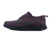 Angel Infantes Burgundy and Grey Wool Derby Shoes