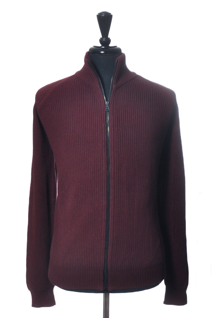 Belstaff Merlot Full Zip Sweater